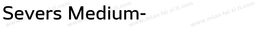 Severs Medium字体转换